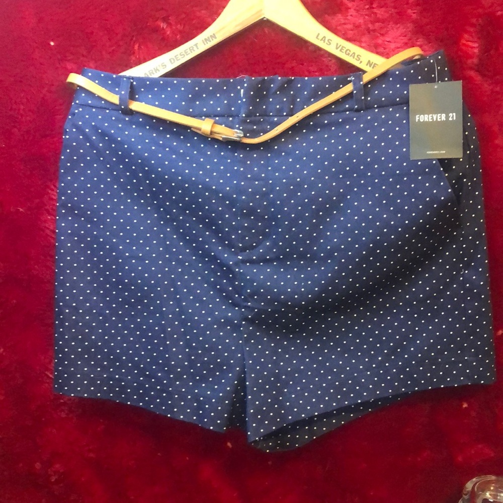 Forever 21 Navy Polka Dot Women's Short Shorts